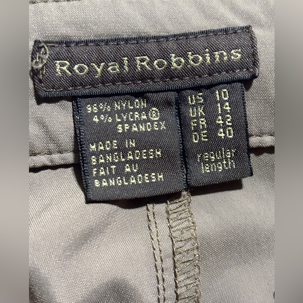 Women’s size 10 Royal Robbins Taupe Pants - Picture 3 of 11